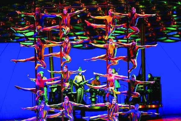 太阳马戏团有16个戏码同时在世界各国演出