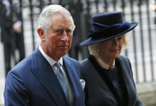 Britain's Prince Charles and his wife Camilla Duchess of Cornwall arrive for the Commonwealth Observance service at Westminster Abbey in London