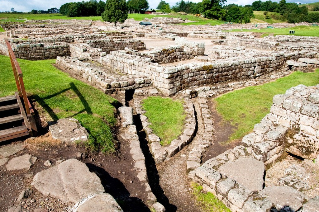 Ruins,At,Vindolanda,Roman,Fort,In,England