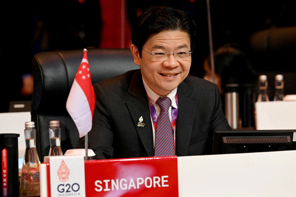 FILE PHOTO: Singapore's Minister of Finance and Deputy Prime Minister Lawrence Wong attends the G20 Finance Ministers Meeting in Nusa Dua, Bali, Indonesia July 16, 2022. Sonny Tumbelaka/Pool via REUTERS/File Photo